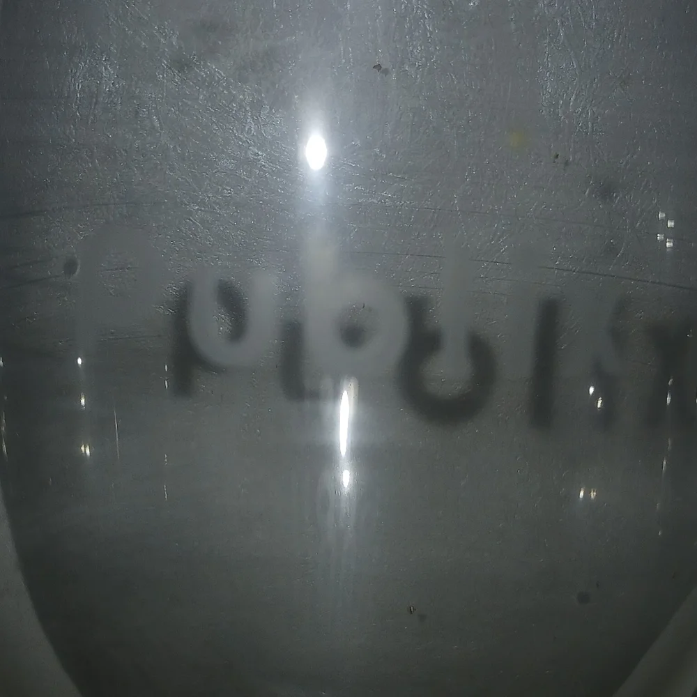 PUBLIX SUPER MARKETS ETCHED WINE GLASS SET OF (2) WONDERFUL - Picture 3 of 5